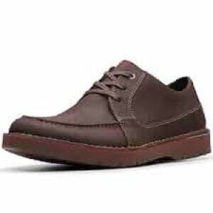 Clarks Vargo Vibe Men's Dark Brown Leather Plain Toe Oxfords Men Size 7.5  NEW